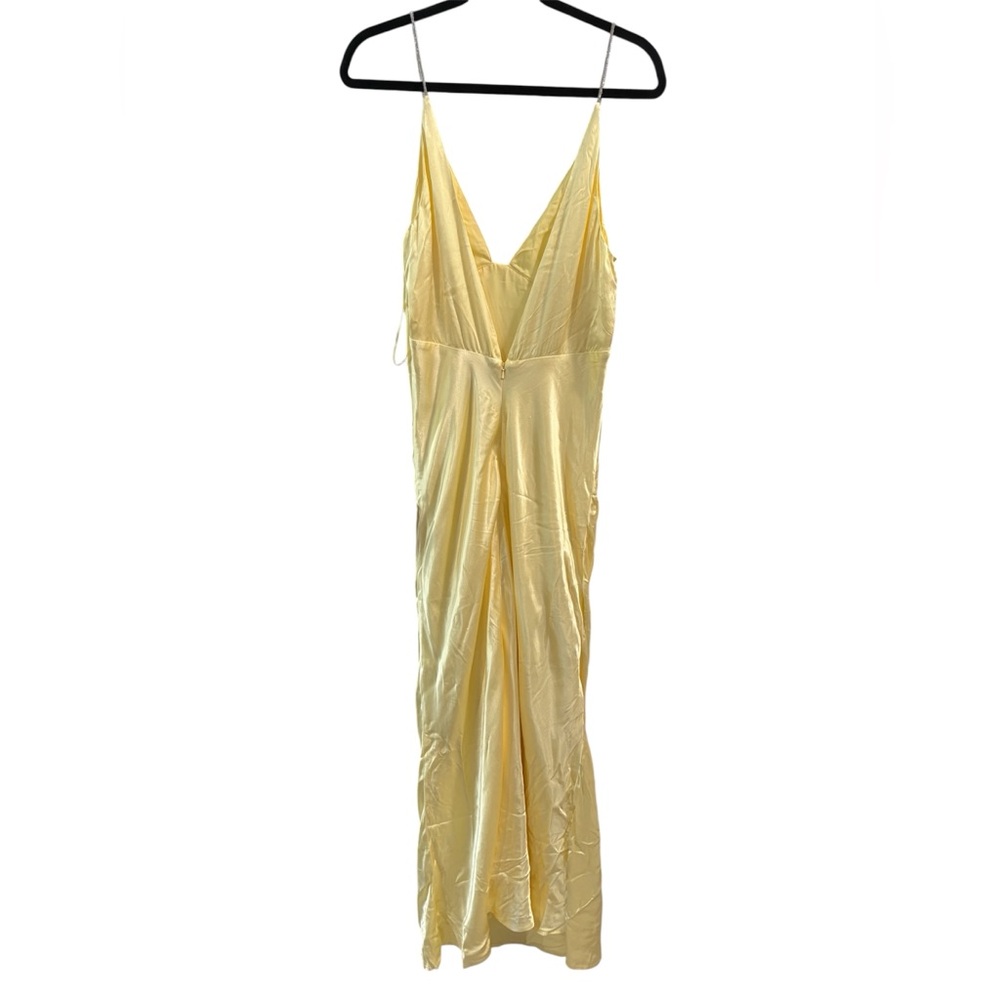 Bardot Capri Diamonte Slip Dress Canary Yellow - Picture 8 of 11